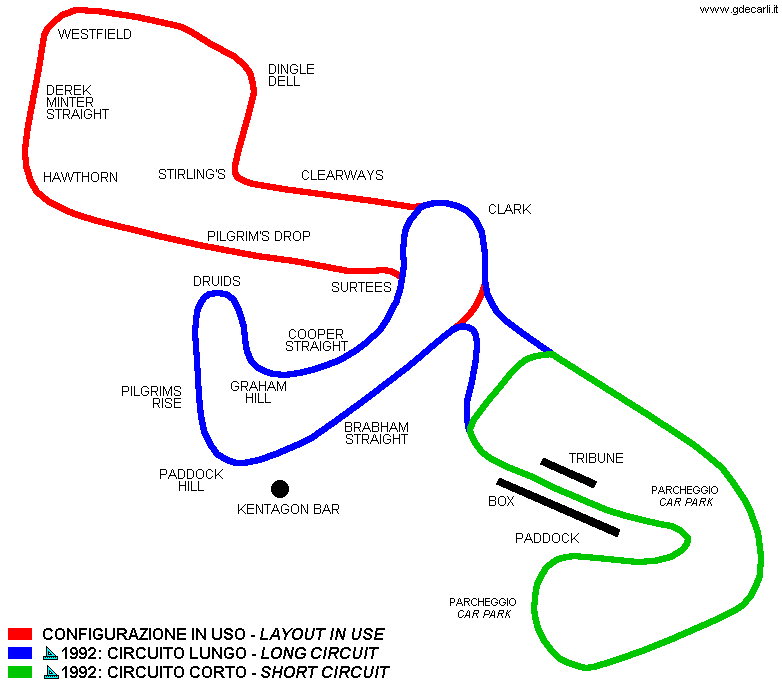 Brands Hatch, 1992 proposal: long course